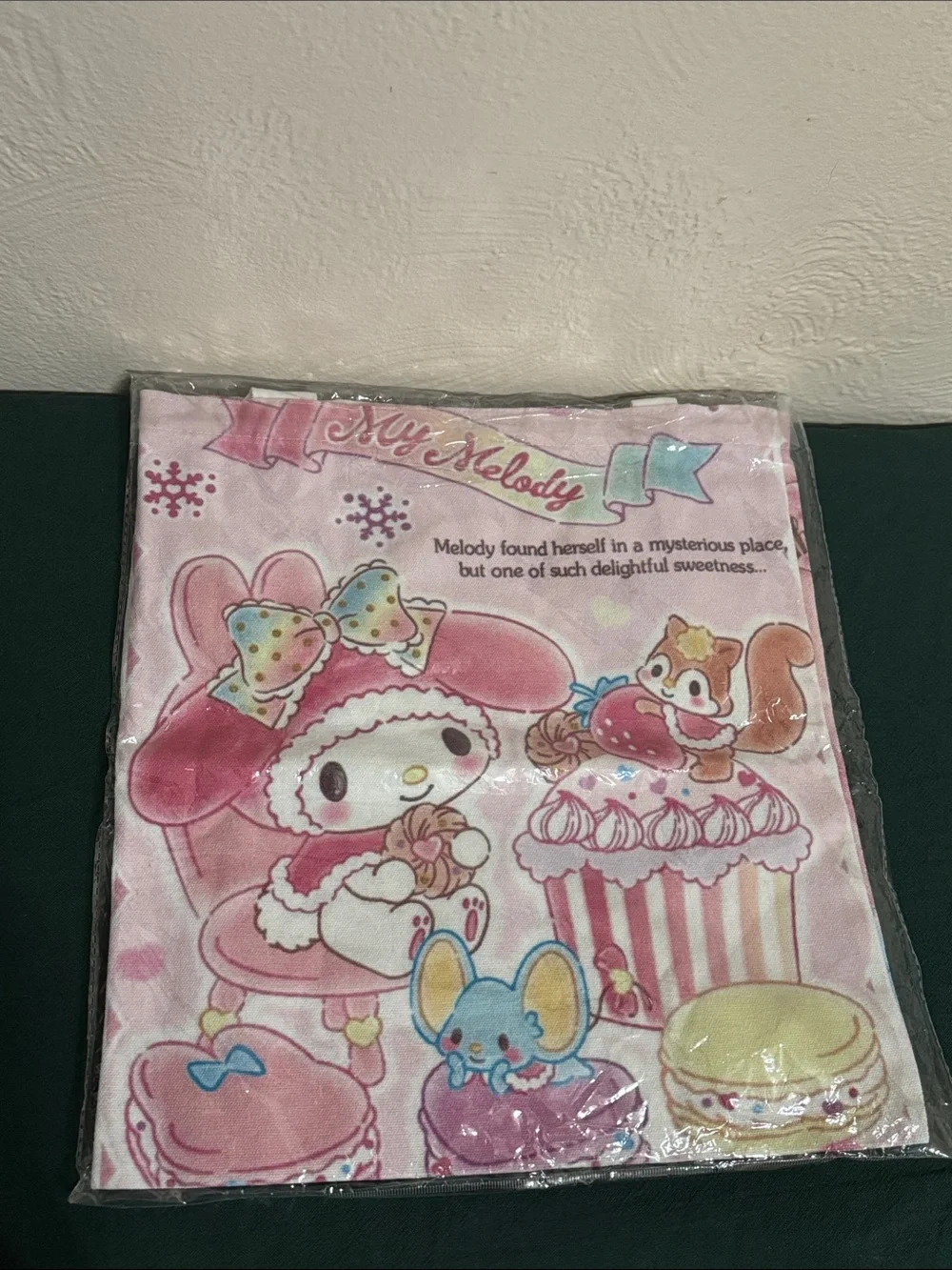 Sanrio My Melody Pink Kids Canvas Tote Bag- Cute Character Design